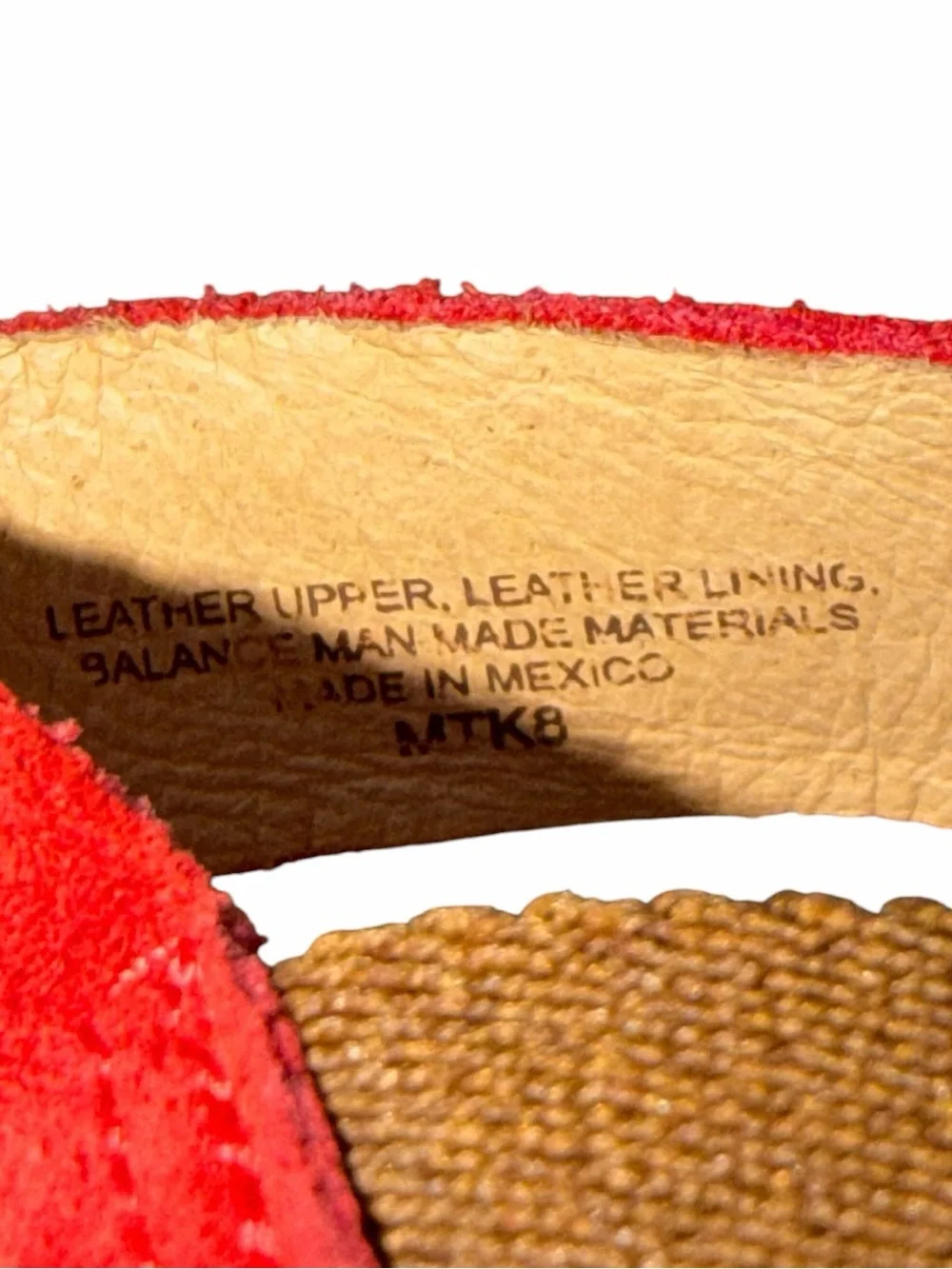 Born Meade Red Suede Espadrille Women's Size 9
